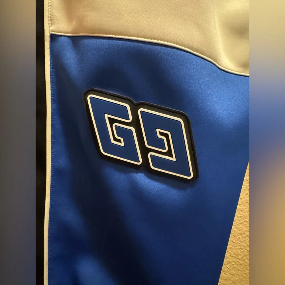 New Authentic Gucci GG Logo Sweatpants Blue White Size XXL Waist 38 40 42 44 - Picture 3 of 14